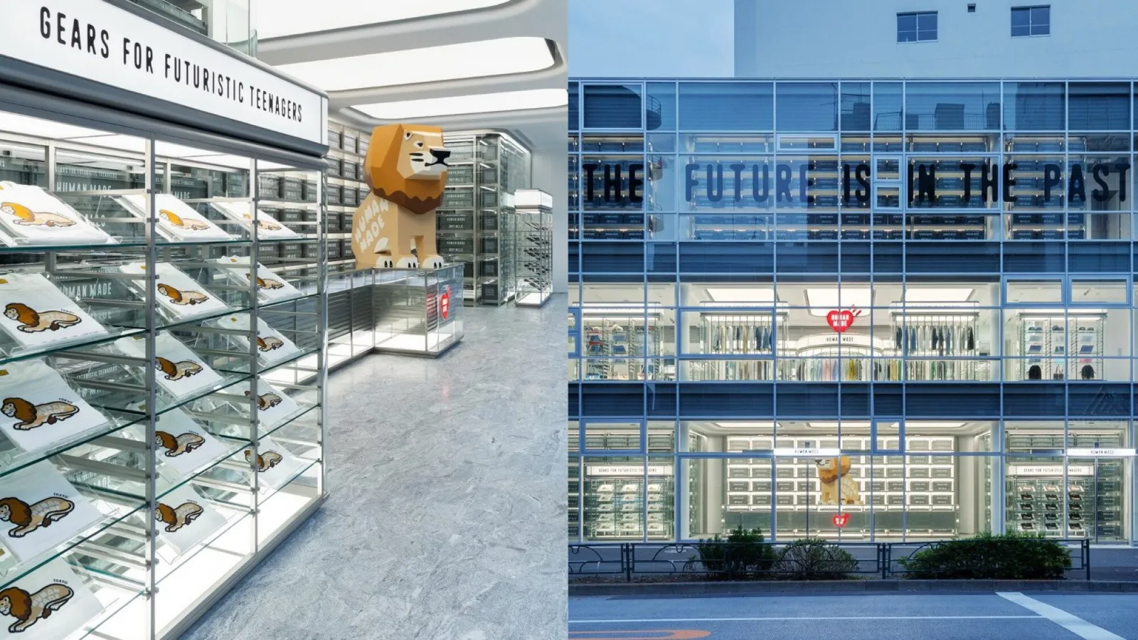 「HUMAN MADE TOKYO」品牌首家旗艦店亮相原宿！通透倉庫空間設計、專屬獅子圖騰等亮點 | ShoppingDesign
